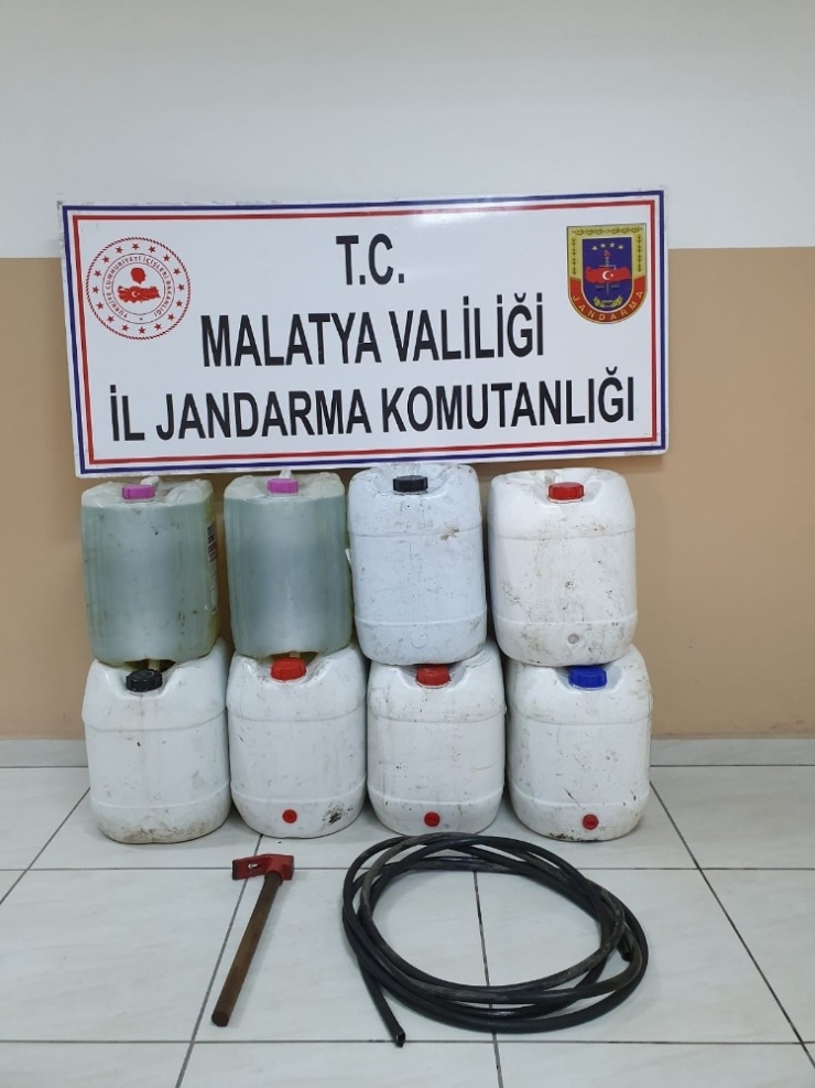 Mazot Hırsızları Yakalandı