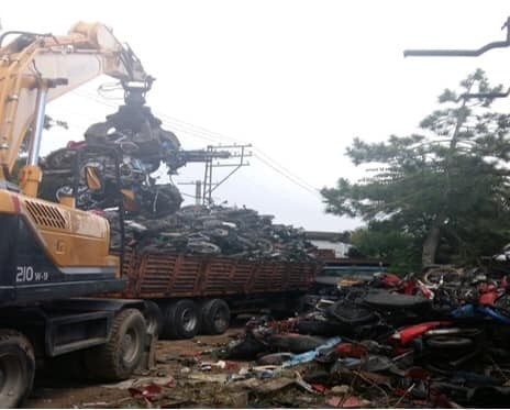 Konya’da Yakalanan Yüzlerce Motosiklet Hurda İşletmesine Gönderildi