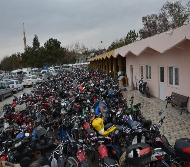 Konya’da Yakalanan Yüzlerce Motosiklet Hurda İşletmesine Gönderildi