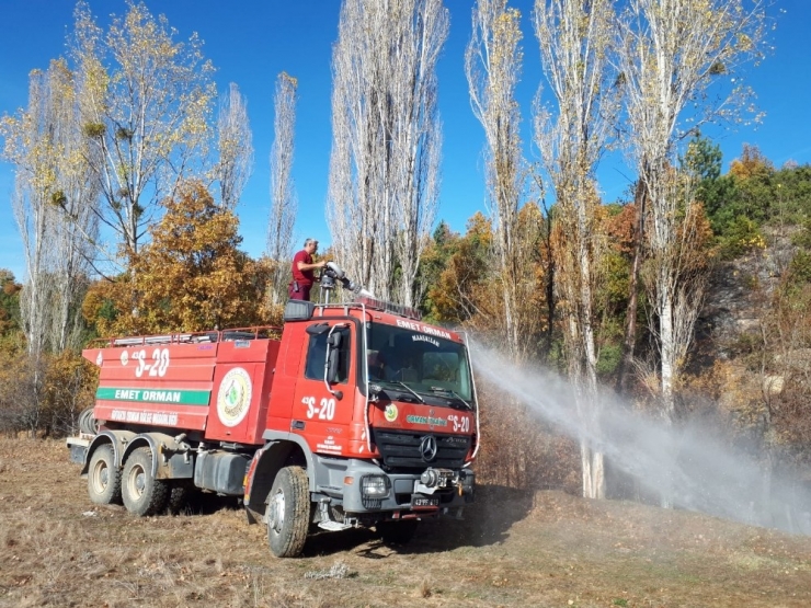 Kütahya Emet’te Orman Yangını