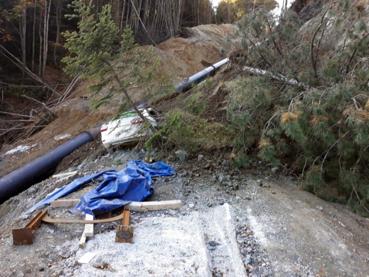 Sakarya’da Baraj İnşaatında Toprak Kaydı