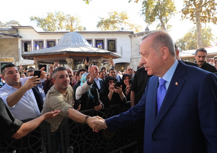 Cumhurbaşkanı Erdoğan, Cuma Namazını Eyüpsultan Camii’nde Kıldı