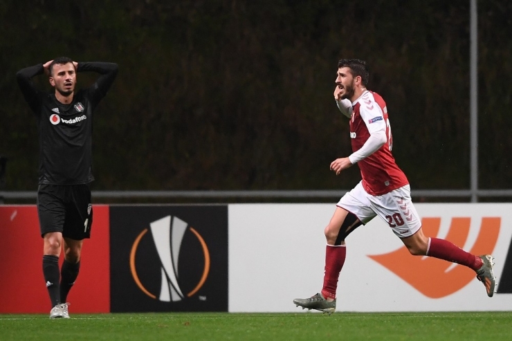 Uefa Avrupa Ligi: Braga: 2 - Beşiktaş: 1 (İlk Yarı)