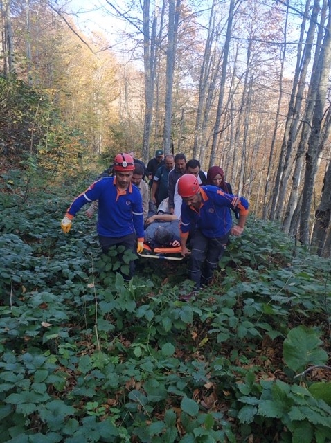 Ormanlık Alanda Mahsur Kalan Şahsı Afad Kurtardı