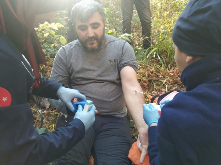 Ormanlık Alanda Mahsur Kalan Şahsı Afad Kurtardı