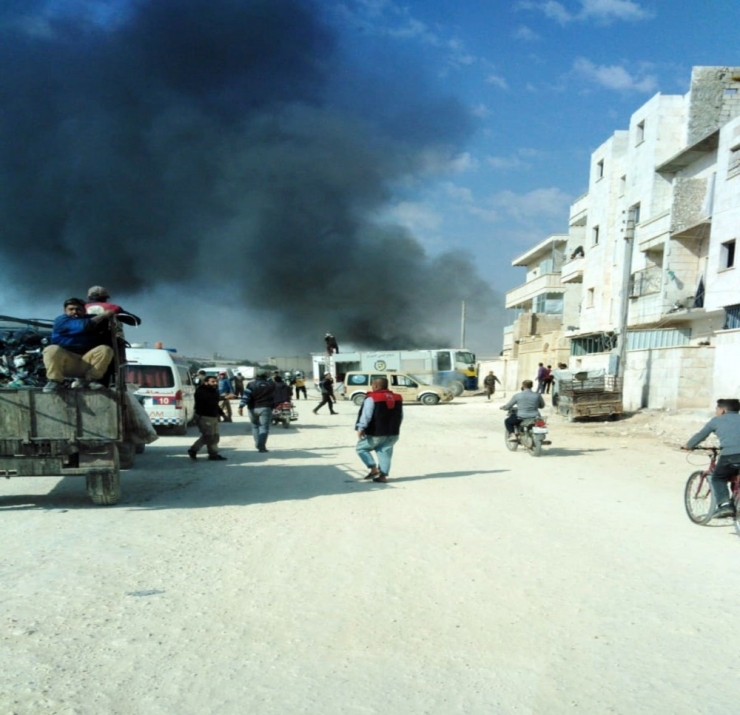 El Bab’da Bomba Yüklü Araç Patladı