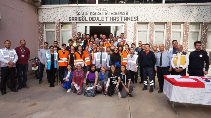 Sarıgöl’de Gerçeği Aratmayan Tatbikat