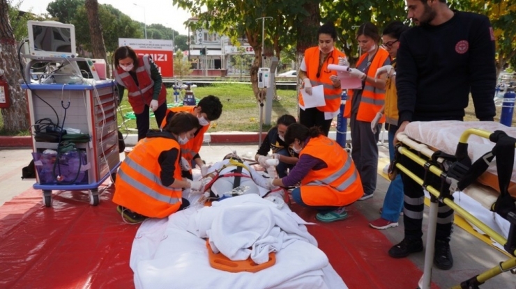 Sarıgöl’de Gerçeği Aratmayan Tatbikat