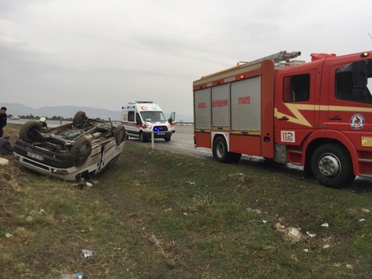 Denizli’de Trafik Kazası: 1 Yaralı