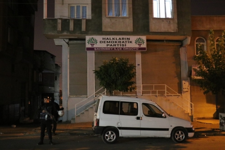 Gaziantep’te Hdp’ye Şafak Vakti Dev Operasyon
