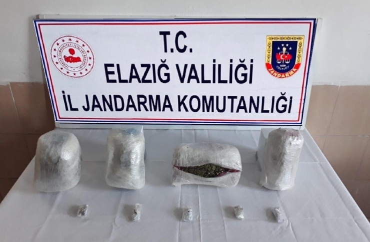 Elazığ’da 5 Kilo Esrarla Yakalanan 2 Şüpheli Tutuklandı