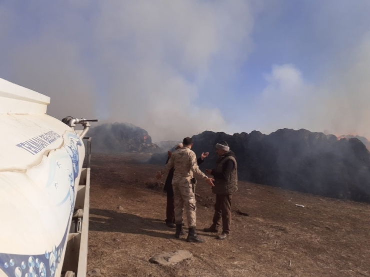 30 Bin Ot Balyası Yangında Kül Oldu