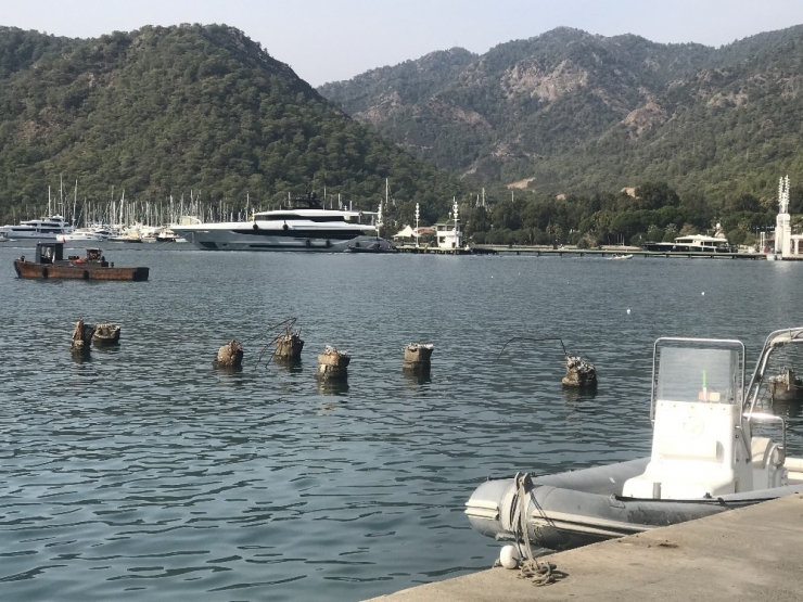 Göcek Marinada Bakım Onarım Başladı
