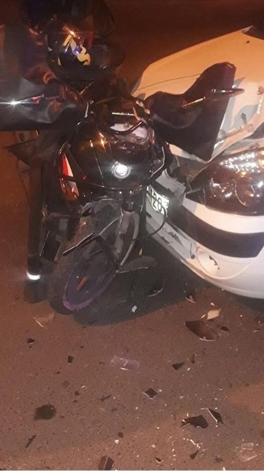 Başkentte Alkollü Sürücü Kuryeye Çarptı