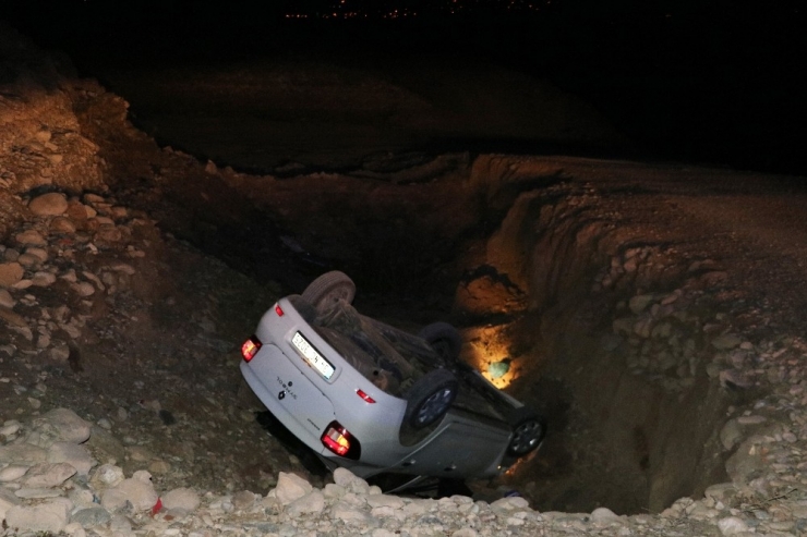 Otomobil Takla Attı: 1 Yaralı