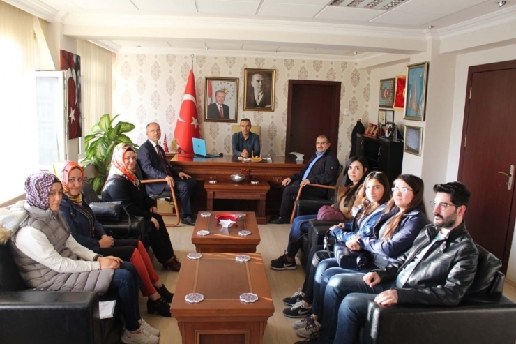 Kaymakam Çiçek’e Öğretmenlerden Ziyaret