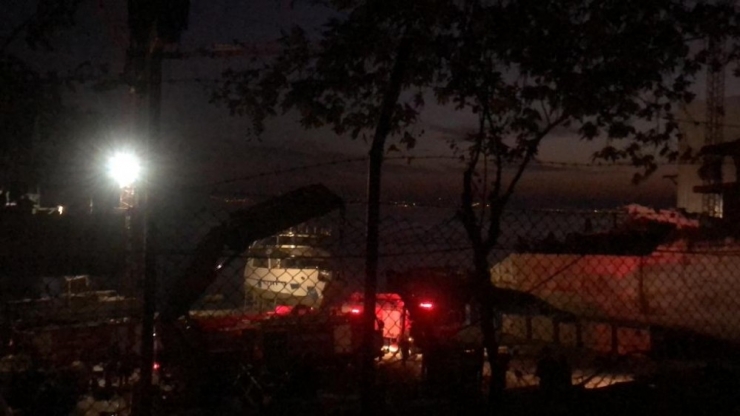 Yalova’da Korkutan Gemi Yangını