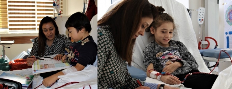 Vefakar Öğretmen Diyaliz Merkezini Okula Çevirdi