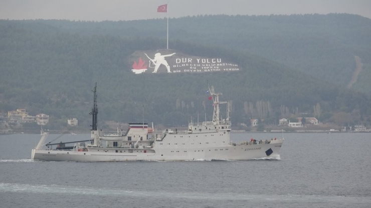Rus İstihbarat Gemisi Çanakkale Boğazı’ndan Geçti