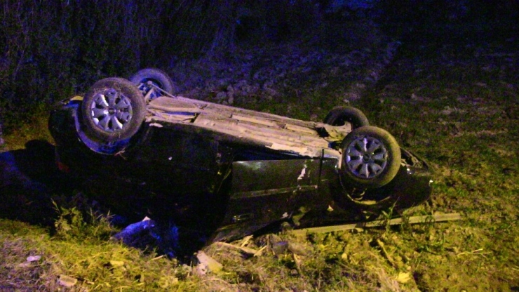 Samandağ’da Otomobil, Tarlaya Uçarak Takla Attı: 1 Yaralı