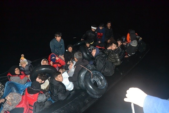 Balıkesir Açıklarında 34 Düzensiz Göçmen Yakalandı