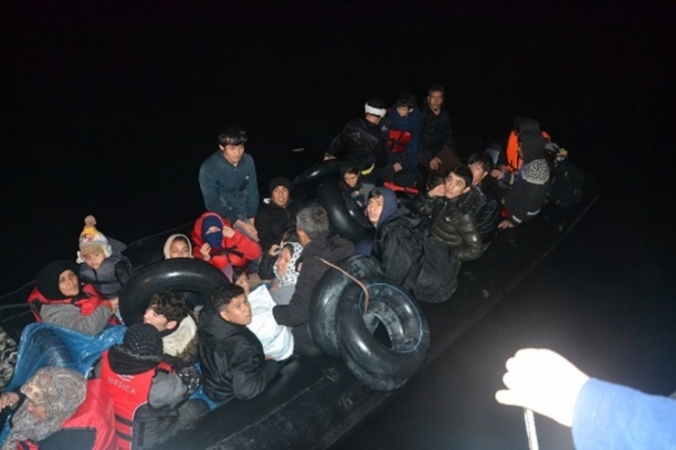 Ayvalık’ta 34 Düzensiz Göçmen Sahil Güvenlik Ekiplerine Yakalandı