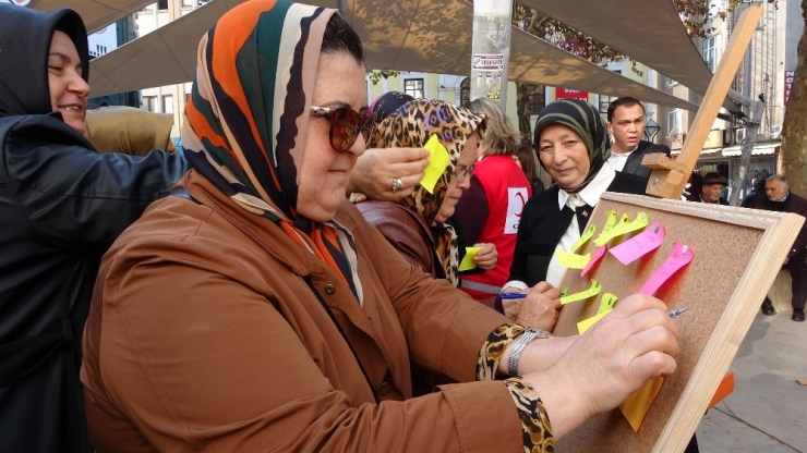 Ordu’da Kadına Şiddete Tepki Gösterildi