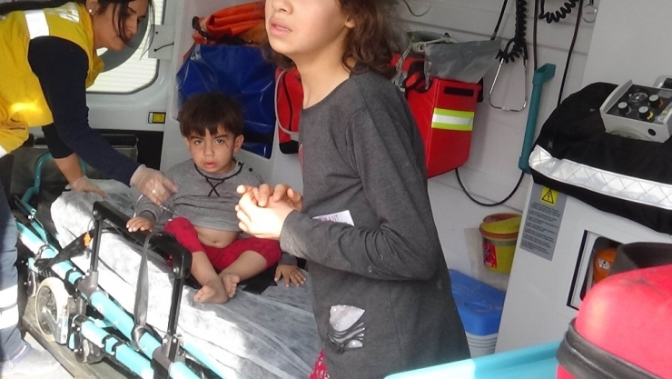 Kilis’te Çocuklar Alev Kapanından Kurtarıldı