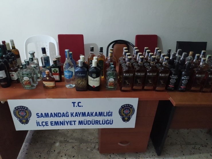 Hatay’da 70 Şişe Sahte İçki Ele Geçirildi