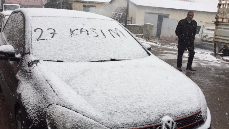 Bingöl’ün İlçelerinde Kar Yağışı Başladı