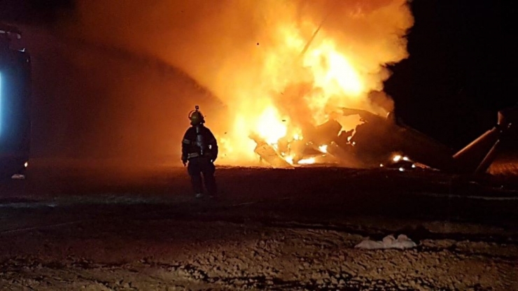 İsrail’de Askeri Helikopter Alev Alev Yandı