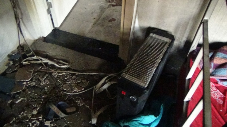 Fişte Takılı Bırakılan Elektrikli Isıtıcılar Yangına Sebep Oldu