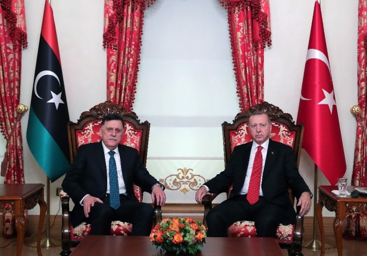 Cumhurbaşkanı Erdoğan, Sarraj’ı Kabul Etti