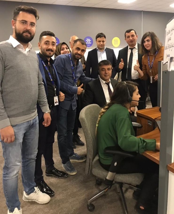 Müdür Sünnetçioğlu’ndan Çağrı Merkezine Ziyaret