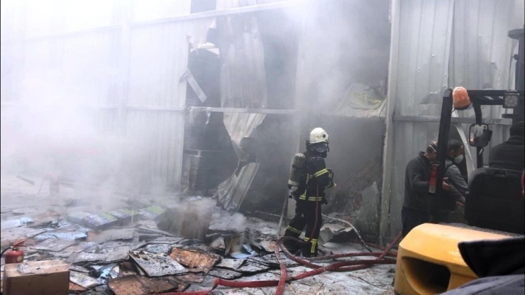 Fatsa Osb’de Fabrikada Yangın