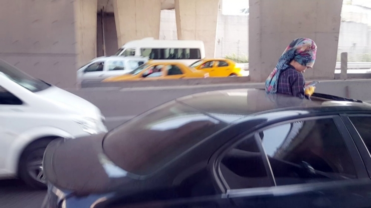 Bayrampaşa’da Trafikte İlginç Görüntü