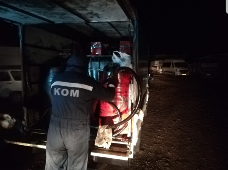 Bandırma’da 10 Ton Kaçak Akaryakıt Yakalandı