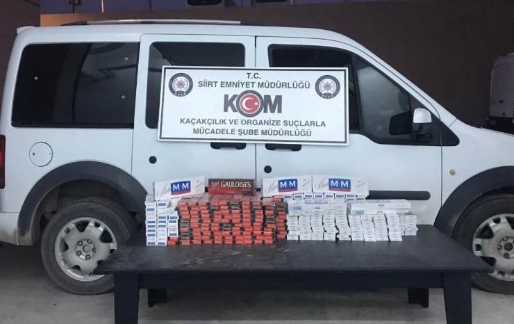 Siirt’te 680 Paket Kaçak Sigara Ele Geçirildi