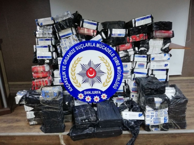 Şanlıurfa’da Gümrük Kaçağı Sigara Operasyonu