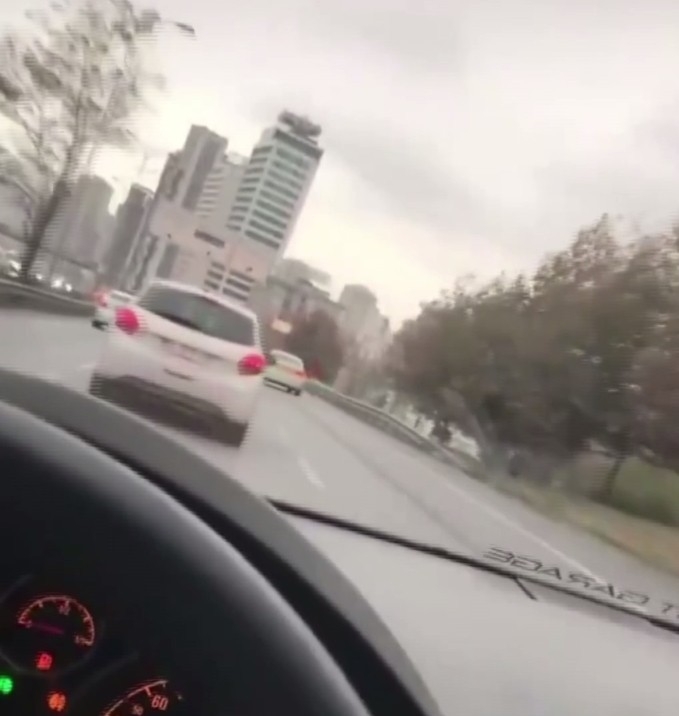 Tem Ve Şile Otoyolu’nda “Makas” Terörü Kamerada