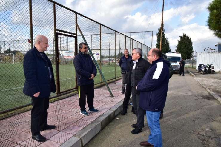 Vali Deniz, Spor Yatırımlarını Yerinde İnceledi