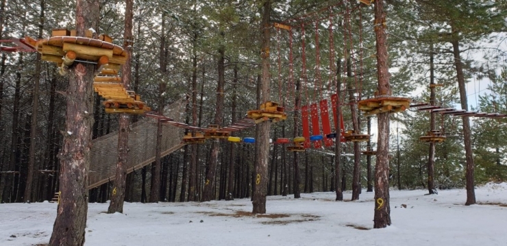 Hazarbabaya Mevsimin İlk Karı Yağdı