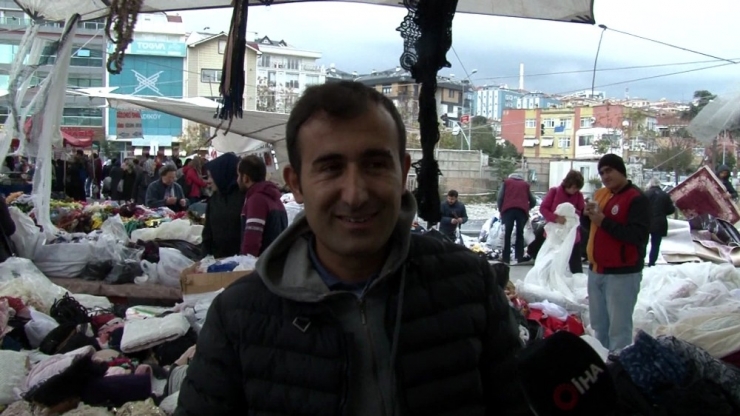 Kadıköy’de Çadırla Beraber Uçan Pazarcı O Anları Anlattı