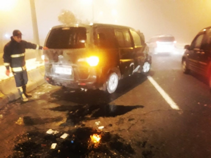 Çaldıran’da Trafik Kazası, 1 Yaralı