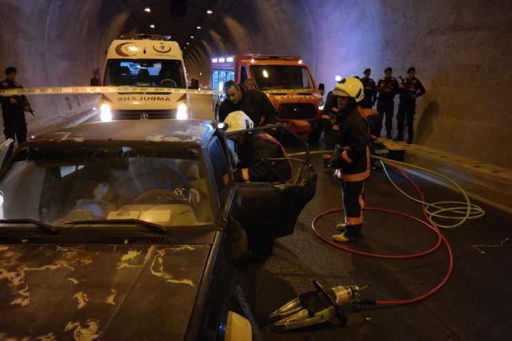 Boğsak Tüneli’nde Nefes Kesen Tatbikat