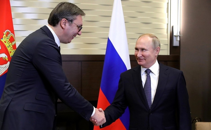 Rusya Devlet Başkanı Putin İle Sırbistan Cumhurbaşkanı Vucic Görüştü