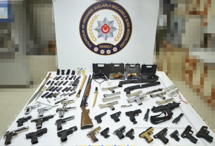 Denizli’de Kaçak Silah İmalathanesine Baskın
