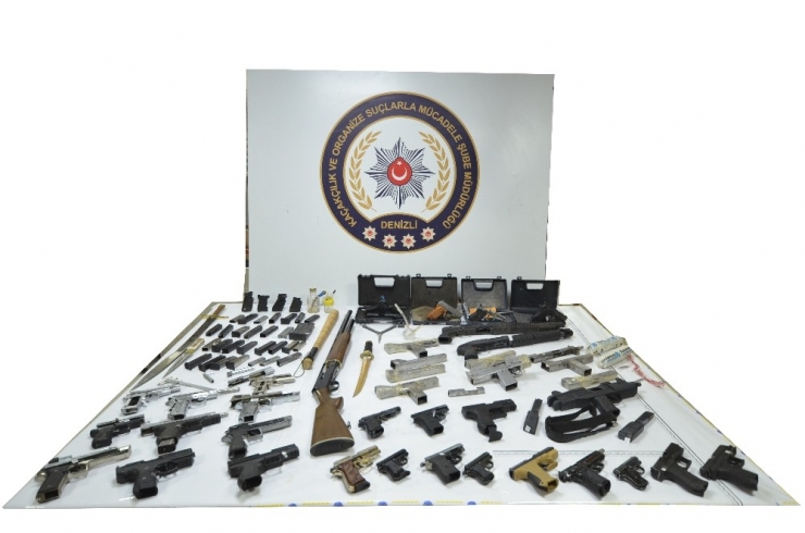 Denizli’de Kaçak Silah İmalathanesine Baskın