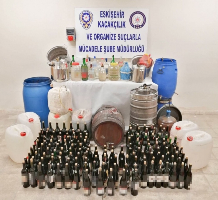 Eskişehir Emniyetinden Kaçak İçki Operasyonu
