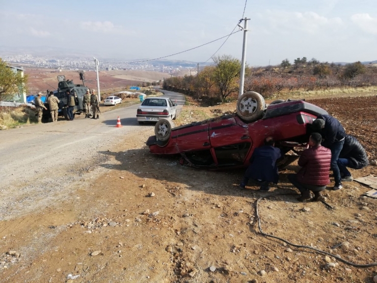Siirt’te Araç Takla Attı: 1 Yaralı